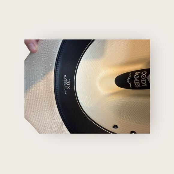 Cody James Men’s Straw Hat Horse Tassel Cowboy Size 7 3/8 - Picture 6 of 6